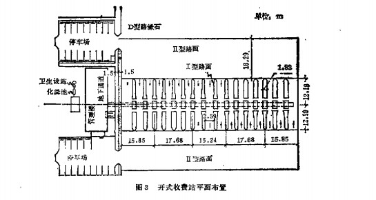 開式收費(fèi)站平面布置